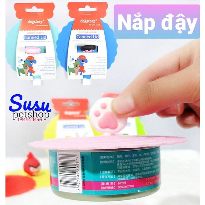 Nắp đậy hộp pate, thức ăn cho Pet Dogstory (màu ngẫu nhiên)