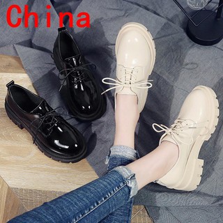 Giày da nữ đế dày thời trang Anh Quốc
