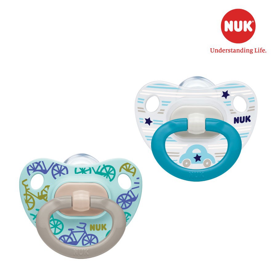 (Chính hãng) Bộ 2 ty giả NUK Silicone Classic ( Có bán lẻ )