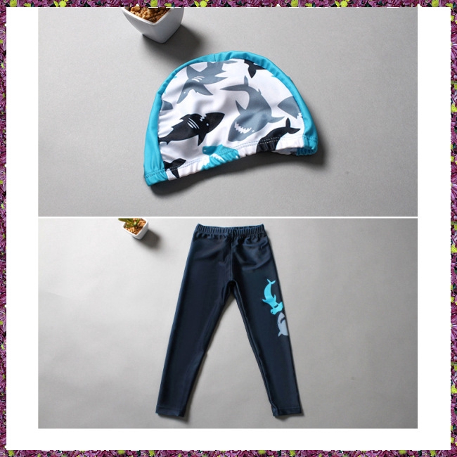 Bộ đồ bơi dài tay hình cá heo cho bé trai | BigBuy360 - bigbuy360.vn