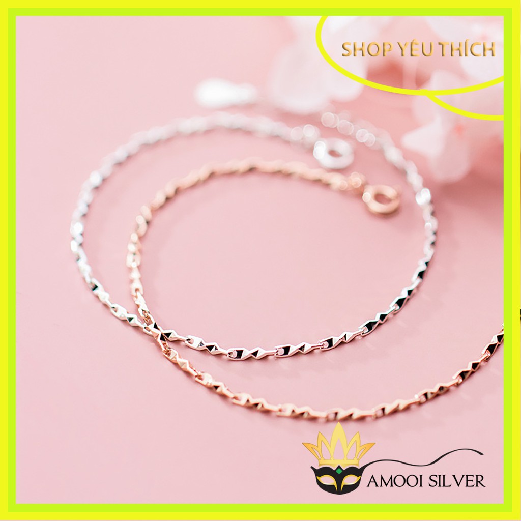 Lắc tay bạc S925 xích basic - Amooi Silver AT106