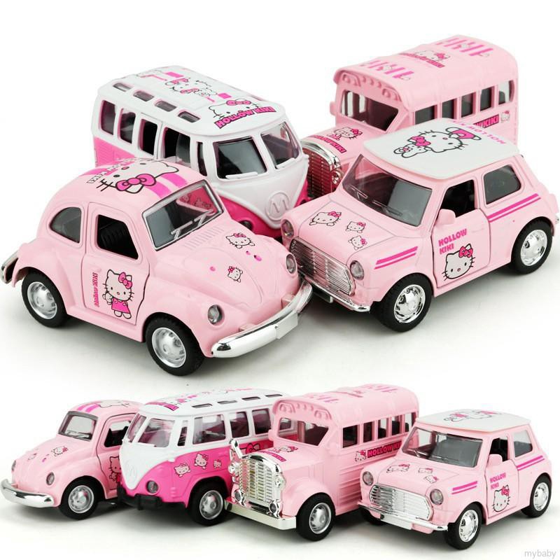 Hello Kitty Doraemon Classic Light Sound Bus Beetle Flash Car