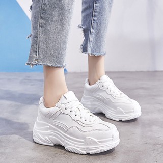Giày sneaker nữ trắng cổ thấp năng động