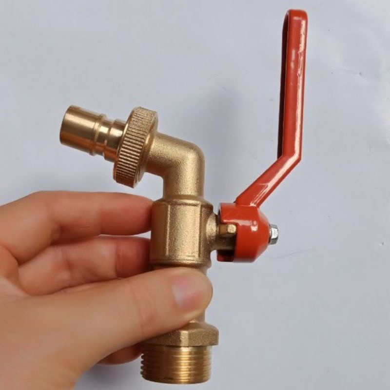 [BẢO HÀNH 1 NĂM] Vòi nước, vòi hồ bằng đồng thau cao cấp, tay gạt SKB ren 21mm và 27mm, hàng loại 1, chịu nhiệt tốt