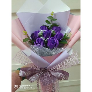 Bó hoa  sáp , hoa giấy