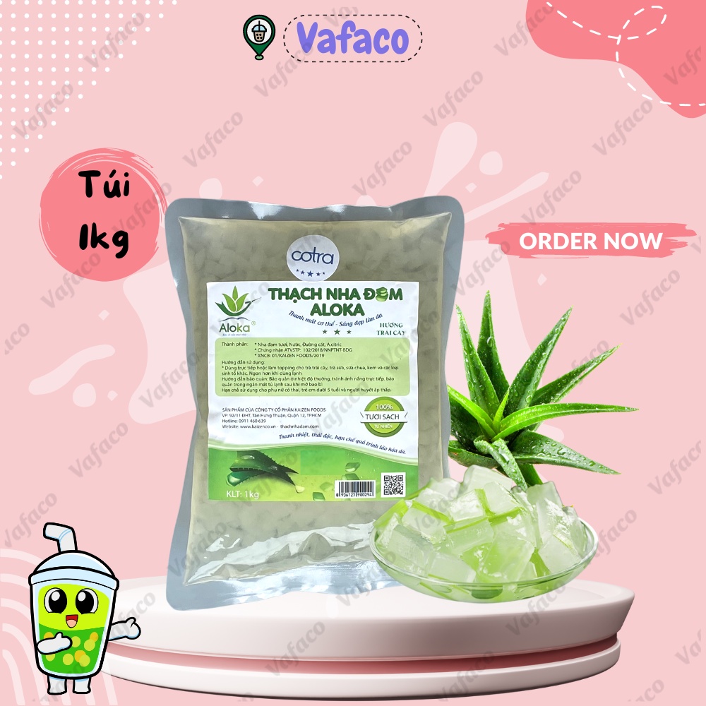 Thạch Nha Đam Aloka 1kg - Thanh Mát Cơ Thể Sáng Đẹp Làn Da Cotra