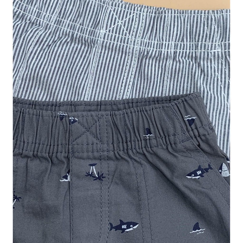 Sỉ Combo 10 Set áo thun cổ lật + quần short kaki bé trai Carter, size 3M - 3T. Việt Nam xuất xịn