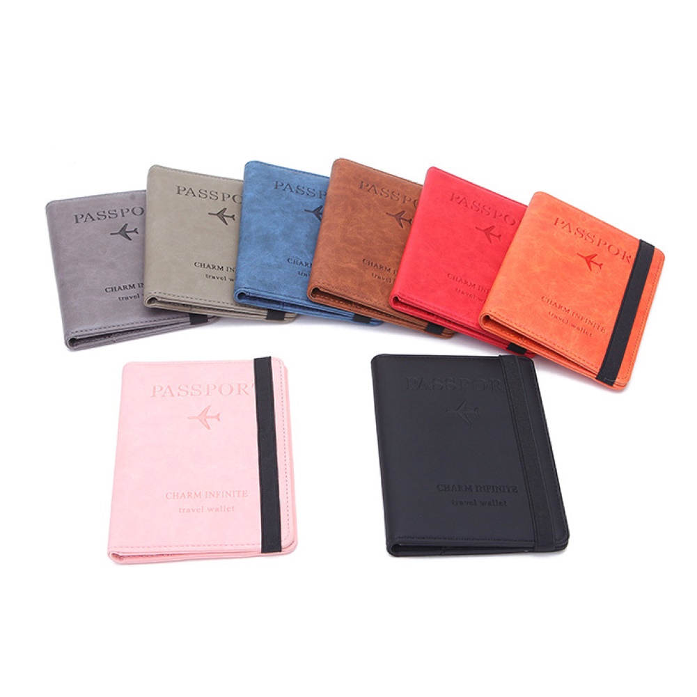 Bao da đựng hộ chiếu/ thẻ ngân hàng/ vé máy bay tiện dụng