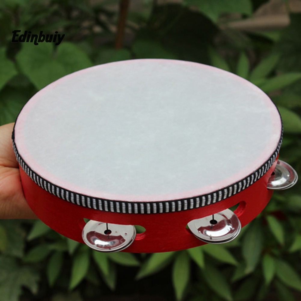 Trống cầm tay Tambourine 6/7/8 inch bằng gỗ cao cấp