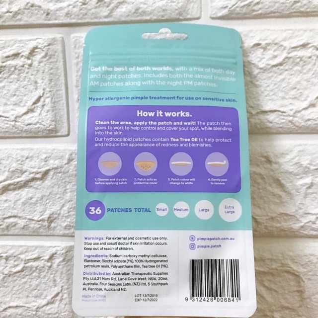 Miếng dán mụn Tea Tree Pimple Patch | Thế Giới Skin Care
