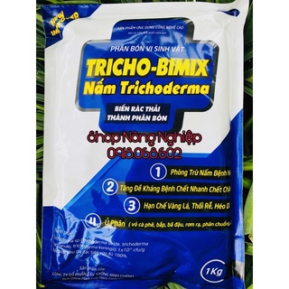 Phân bón Trichoderma Bimix 1kg giúp phân hủy chất hữu cơ, tăng đề kháng, hạn chế nấm bệnh cây