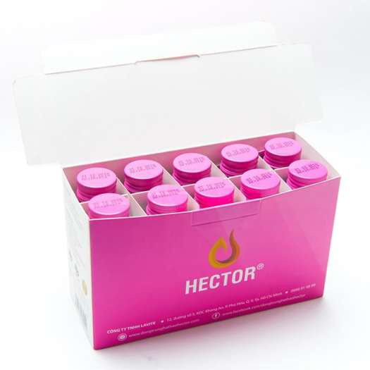 Nước uống collagen đông trùng hạ thảo Hector chống lão hóa (Hộp 10 lọ) - ngochancosmetics
