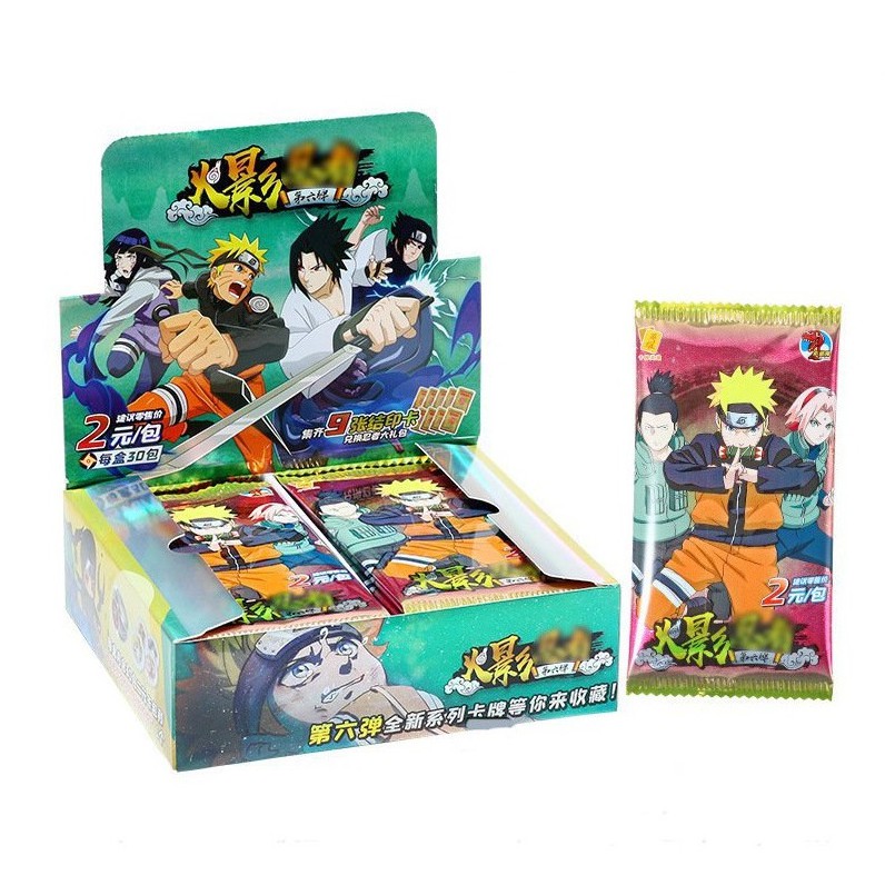 Set 5 ảnh thẻ nhân vật NARUTO sổ đựng card manga anime chibi sưu tầm