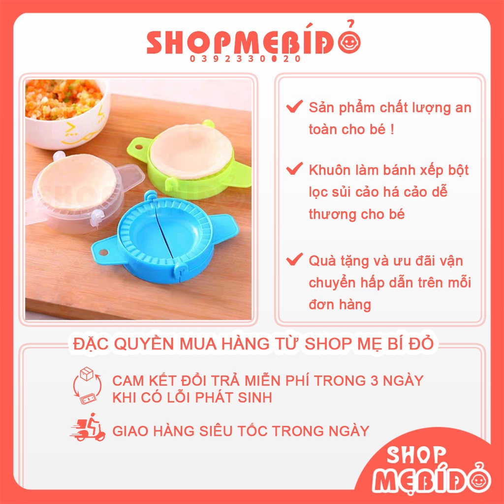 Khuôn Làm Bánh Xếp Bột Lọc Sủi Cảo Há Cảo Dễ Thương Cho Bé Shop Mẹ Bí Đỏ AD30