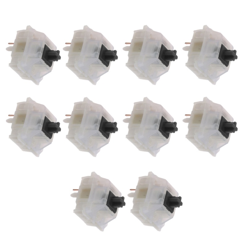 Bộ 10 công tắc Gateron 5 chân nối trong suốt công tắc màu vàng để sửa chữa bàn phím cơ Gateron MX GK61 GK64 GH60 | BigBuy360 - bigbuy360.vn