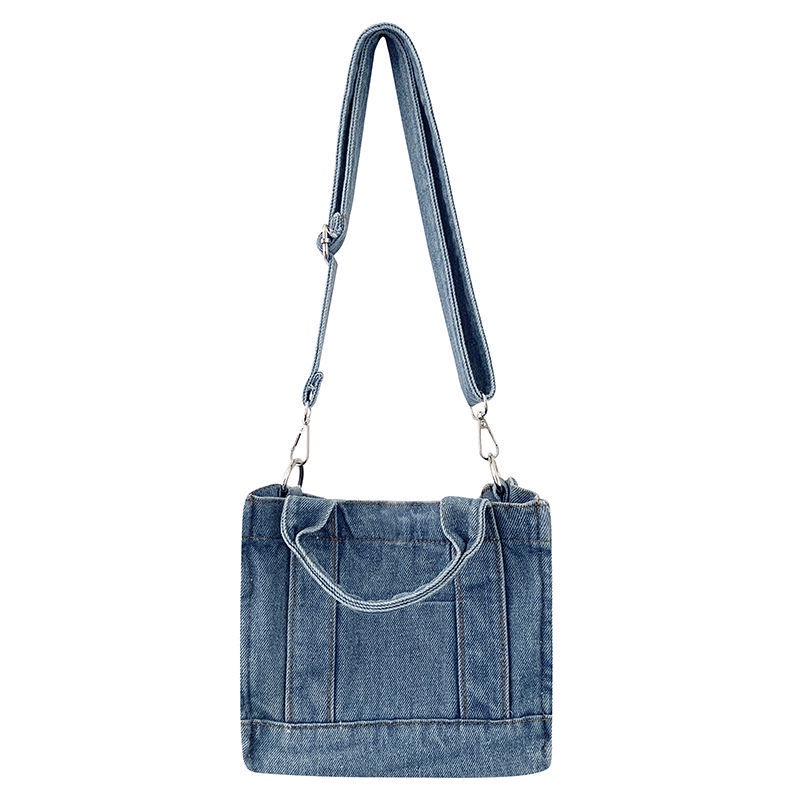 IELGY Túi xách đeo chéo vai bằng denim cao cấp dễ phối hợp đồ