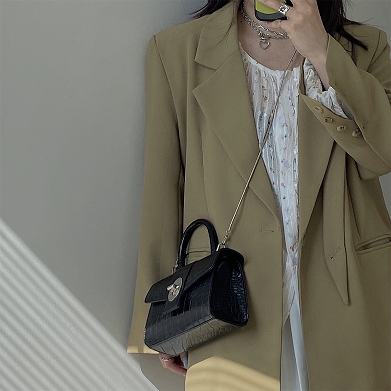 Túi Vuông Nhỏ Đeo Chéo Vai Họa Tiết Da Cá Sấu Gylb310