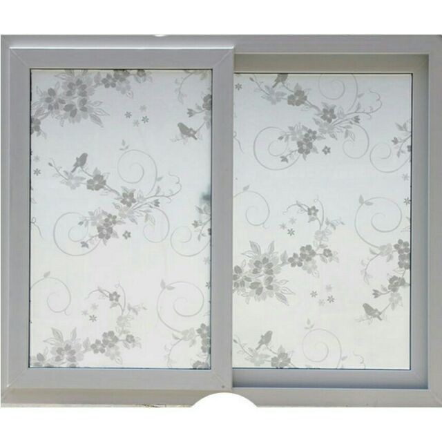 5M Giấy Dán Kính Họa Tiết hoa dây trắng không cần keo - khổ 0.45m | BigBuy360 - bigbuy360.vn