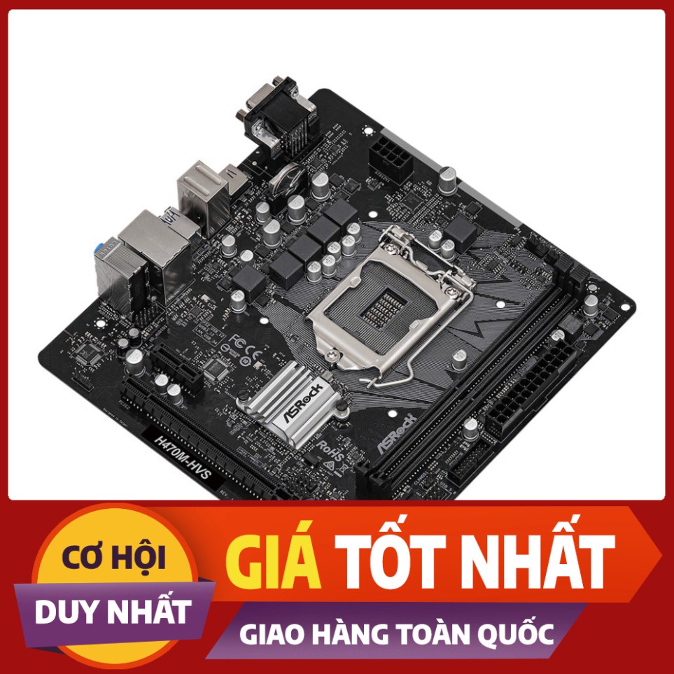 Main Asrock H470M HVS Bo mạch chủ máy tính Asrock H470M-HVS-90-MXBG60-A0UAYZ ( New ) BH 36 tháng [hàng chính hãng]