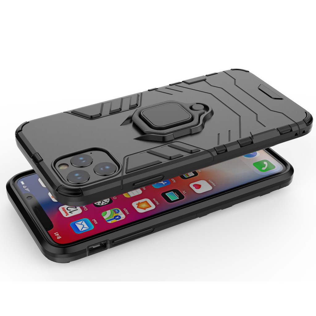 Ốp Iphone 11 ProMax chống sốc cao cấp Ironman batman kèm nhẫn iring chống xem video tiện lợi