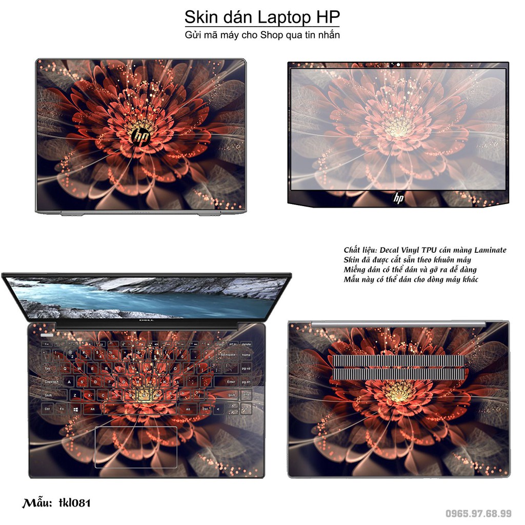Skin dán Laptop HP in hình thiết kế _nhiều mẫu 8 (inbox mã máy cho Shop)