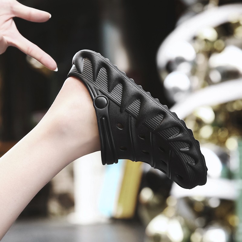 Giày Sandal Nhựa Đế Bằng Chống Trượt Chống Thấm Nước Thời Trang Mùa Hè 2020