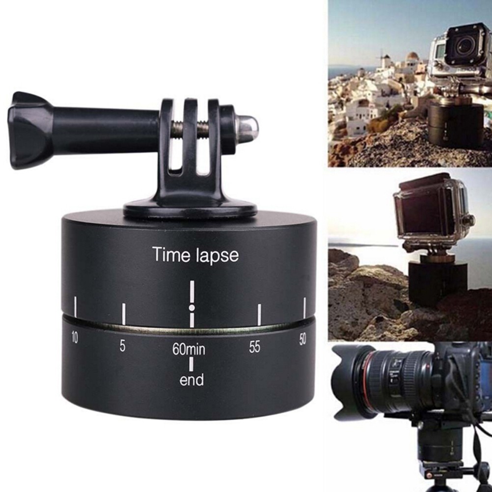 Đế chụp Timelapse 360 độ cho máy quay hành động GoPro, Sjcam, Yi Action, Osmo Action