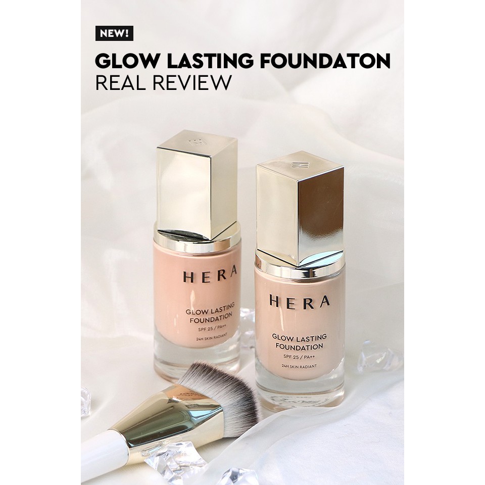 [ Mua 5 gói tặng 1 ]Kem Nền Siêu Che Khuyết Điểm Và Giữ Tone Suốt 24 Giờ - Hera Glow Lasting Foundation SPF25/PA++