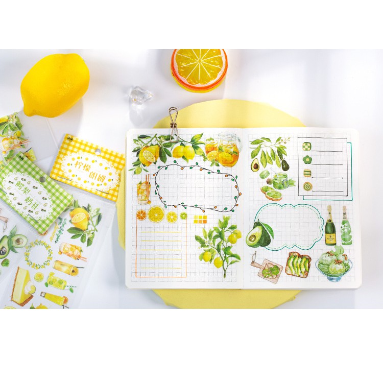 [TẶNG TẤM CHIẾT TAPE] Băng dính trái cây trong suốt dạng tấm WT302