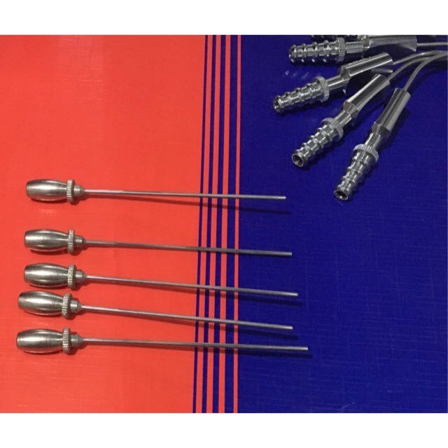 ✅Ống hút dịch,tai mũi họng inox - hút dịch xoang mũi dùng trong phẫu thuật ki thanh quản tai mũi họng HÀNG PAKISTAN