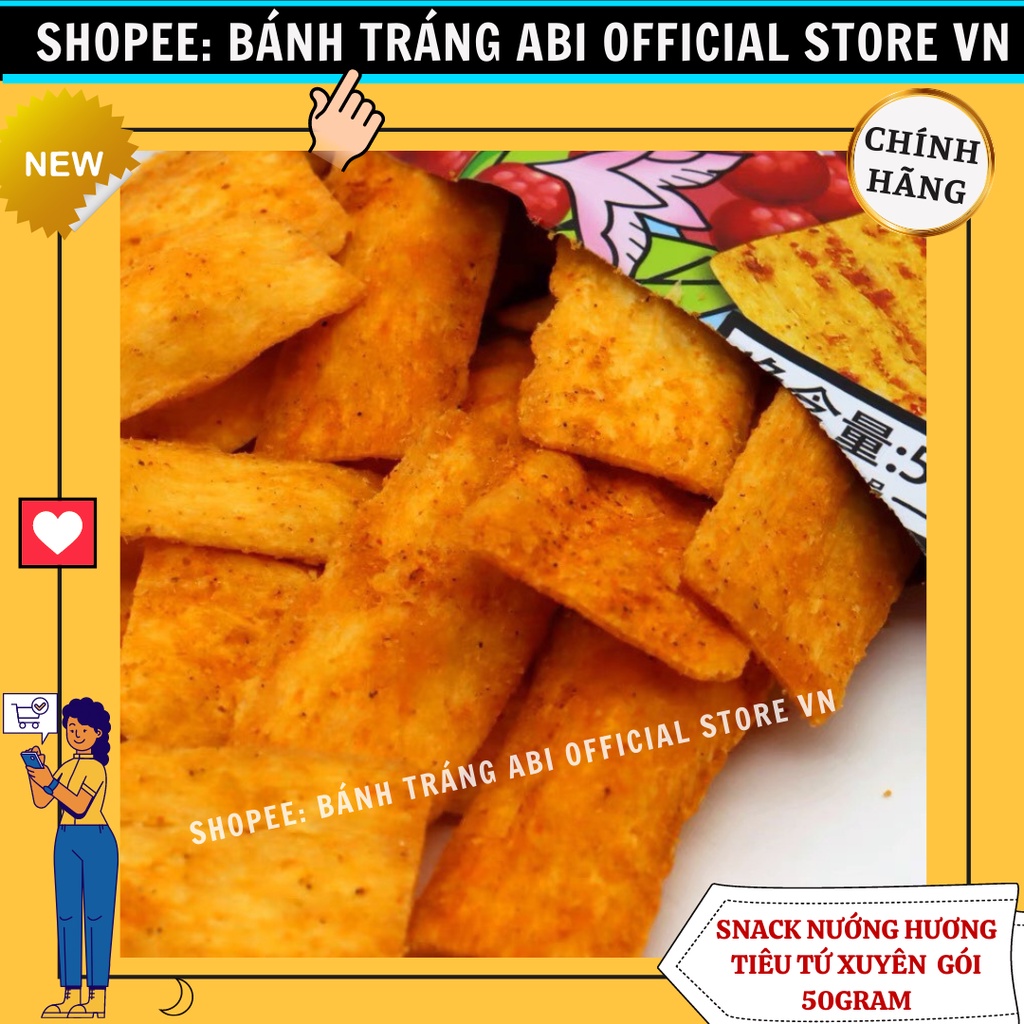 Snack Nướng Hương Ngũ Vị Tứ Xuyên Cô Gái 3 màu 50g