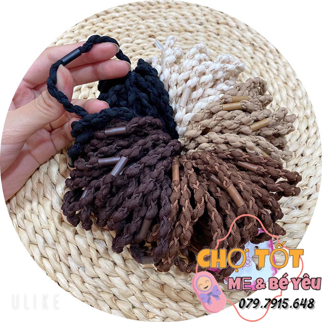 Thun Cột Tóc Đơn Giản Nữ Tính Phong Cách Hàn Quốc (bền cột chắc tóc)_MS2