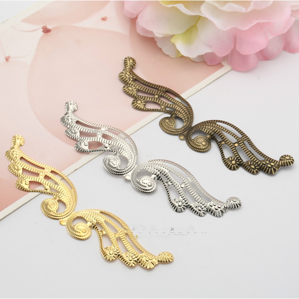 [5][Nguyên liệu làm trâm] 5 phiến đôi cánh 100*21mm làm vương miện Lolita
