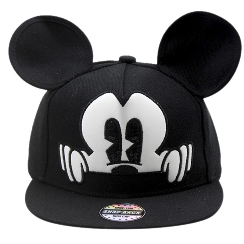 Mũ lưỡi trai họa tiết tai chuột Mickey xinh xắn cho trẻ em