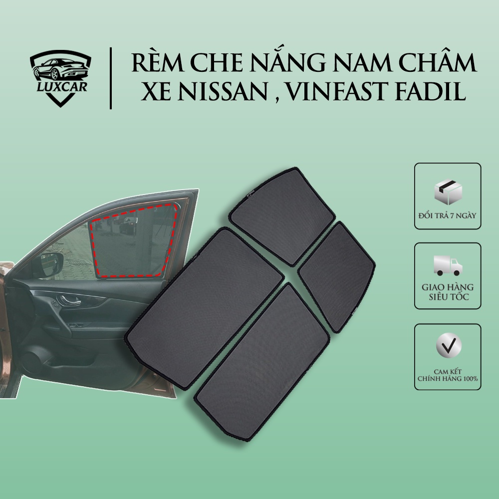 Rèm Che Nắng Nam Châm Xe NISSAN - Bộ 4 Tấm Nam Châm Chống Tia UV (NAVARA, SUNNY, XTRAIL)