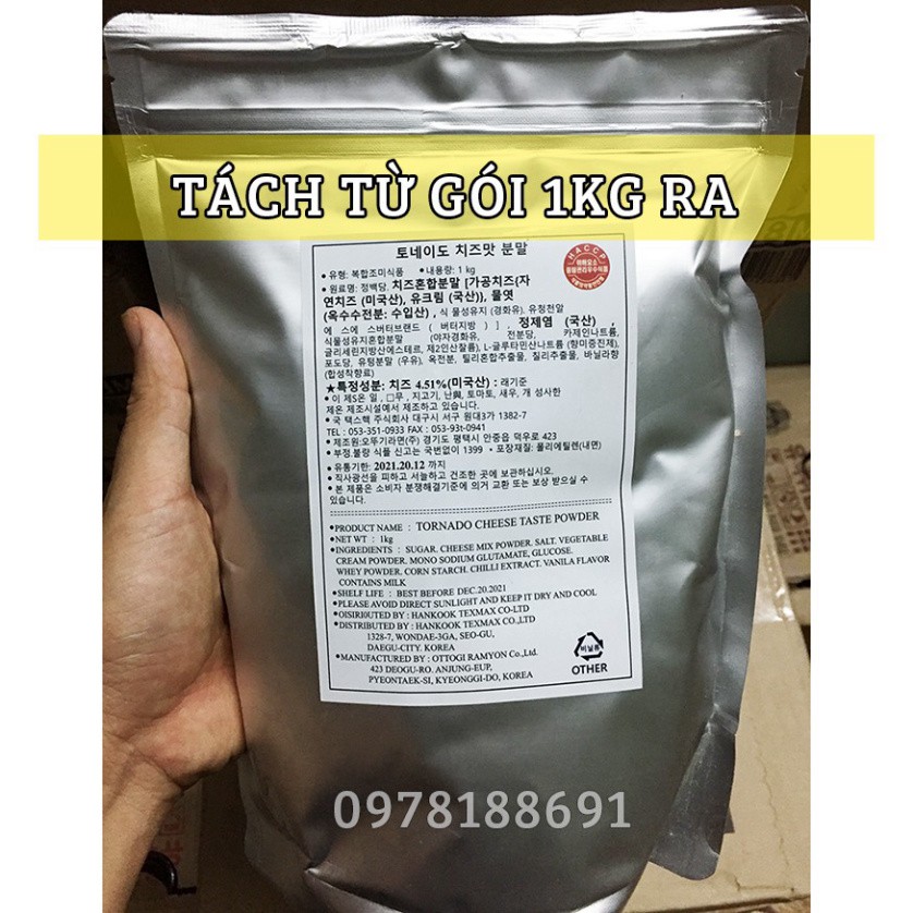 100 gr Bột phô mai lắc Hàn Quốc lắc bánh gạo, khoai tây, khoai lang, gà rán, bắp rang