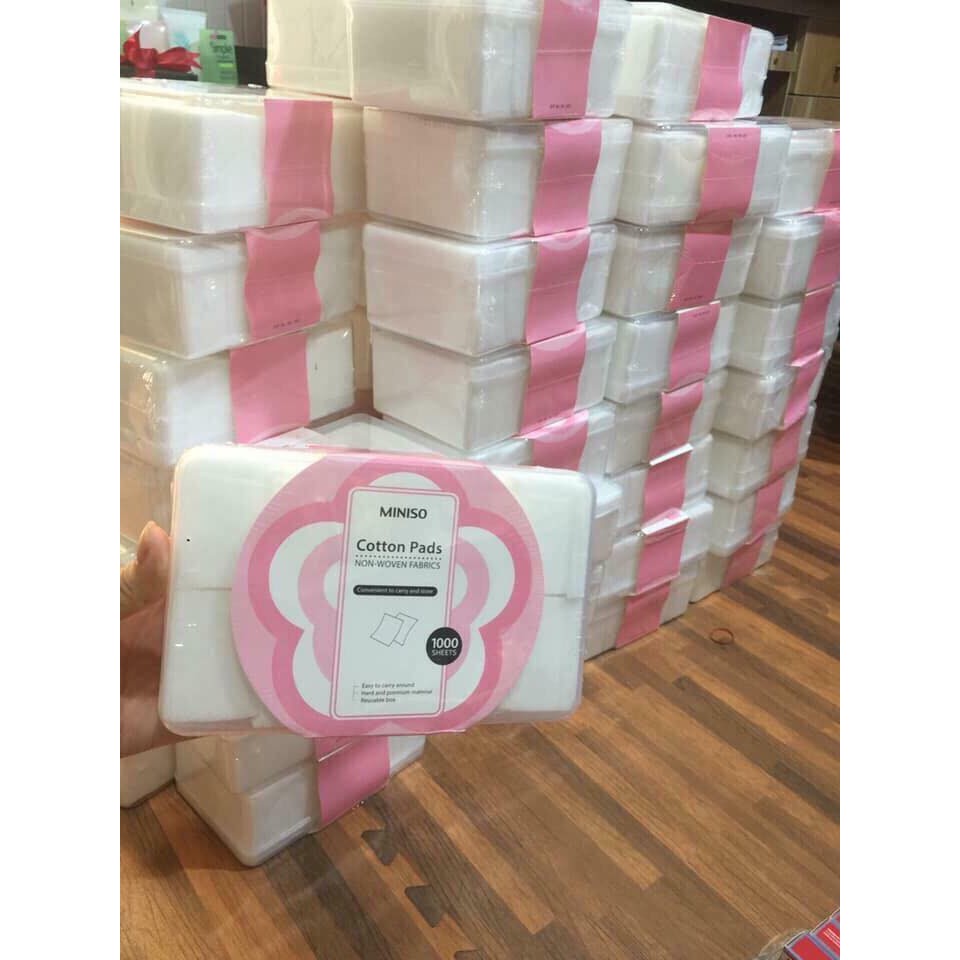 BÔNG TẨY TRANG MINISO COTTON PADS 1000 MIẾNG