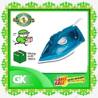 [CHÍNH HÃNG] BÀN ỦI HƠI NƯỚC PHILIPS GC1756 0.22L 2000W -CHỐNG DÍNH -TỰ LÀM SẠCH -4 MỨC ĐIỀU CHỈNH HƠI (Màu xanh)