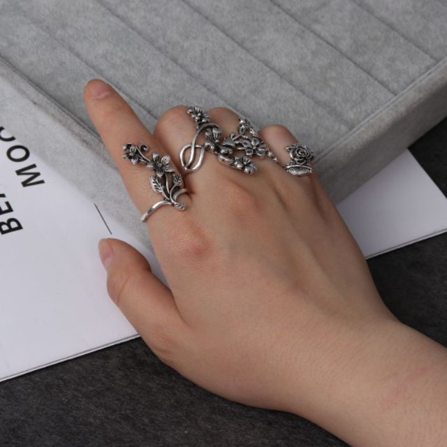 Combo 4 chiếc nhẩn cực kì dể thương