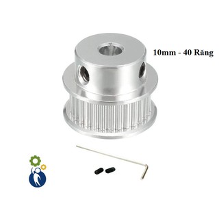 Buly, Puly, Pulley Trục 10mm - 40 Răng Đai 10, sử dụng với dây dai 2GT-10mm