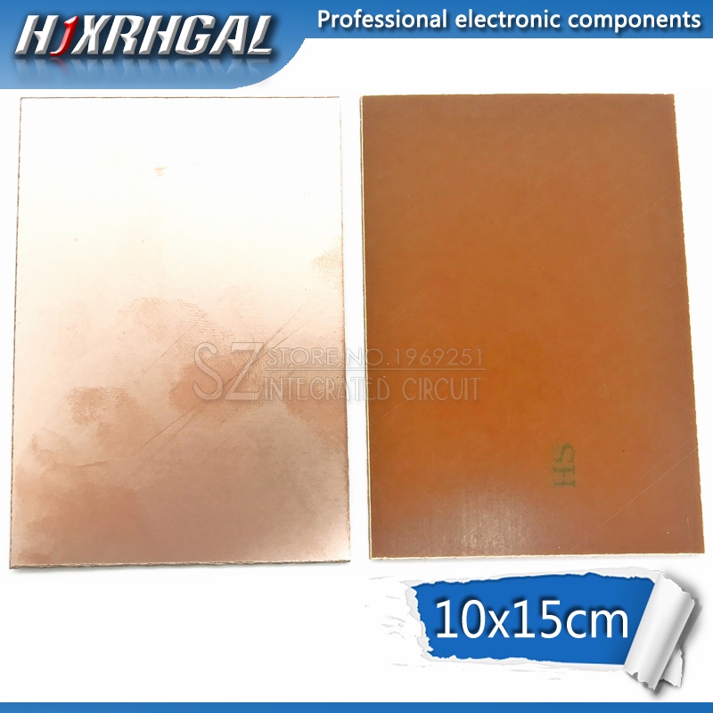 1 Chiếc FR4 PCB 10x15cm 10 * 15 Tấm Đồng Một Mặt DIY PCB Bộ Laminate Mạch Board hjxrhgal