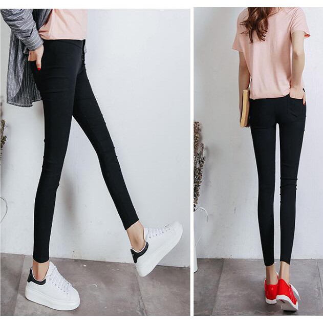 SUXI Quần legging ôm dáng Hàn Quốc thời trang cho nữ
