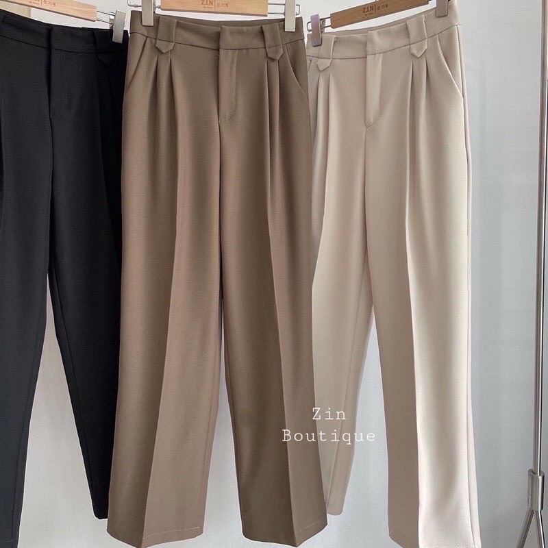 Quần vải suông 211 kèm belt, quần công sở Giangkoivnxk