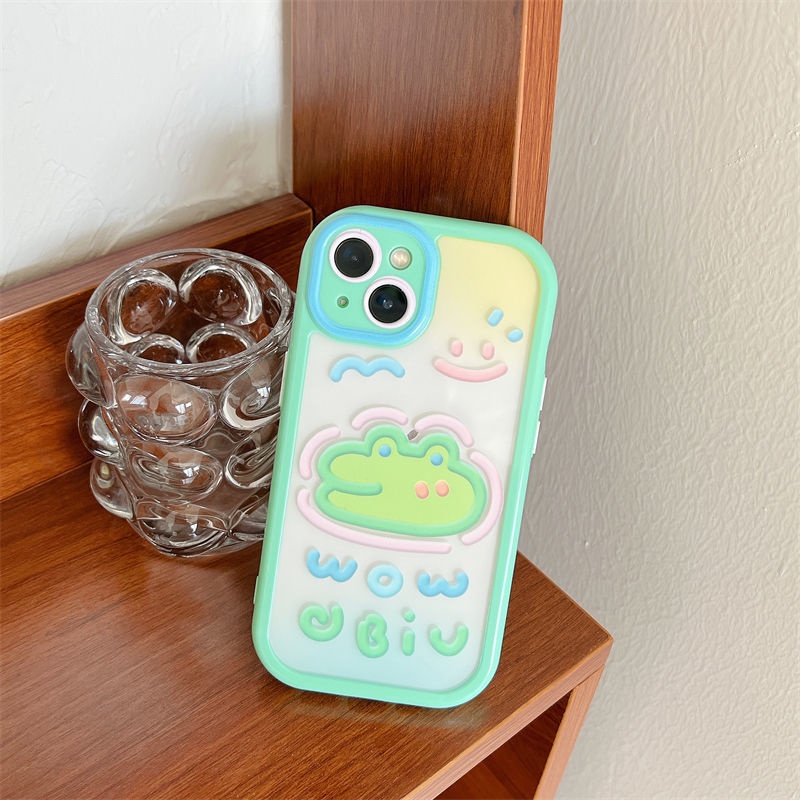 Ốp Điện Thoại In Hình Heo Và Cá Sấu Dễ Thương Cho iPhone13 13 promax 12 iPhone 11 xr xs