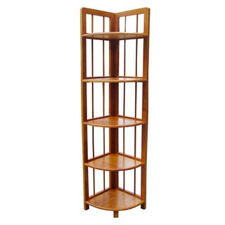 kệ góc 5 tầng bằng gỗ