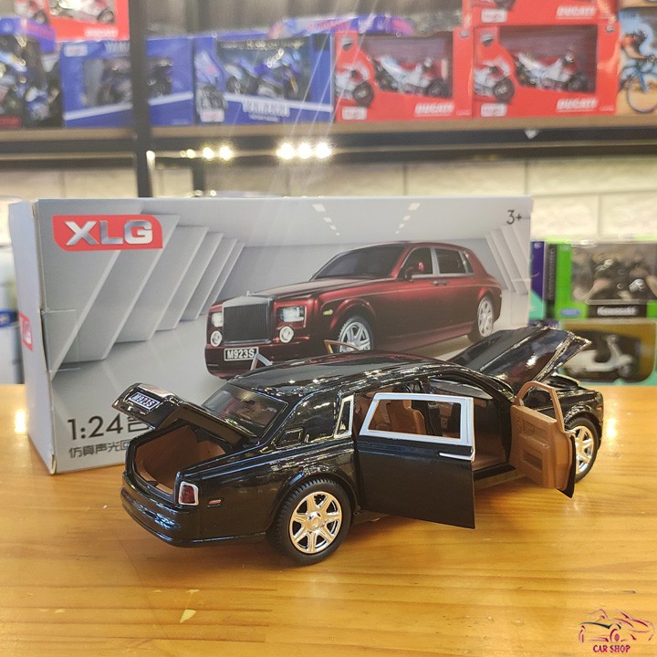 Xe mô hình sắt chất lượng Rolls-Royce Phantom tỉ lệ 1:24 màu đen