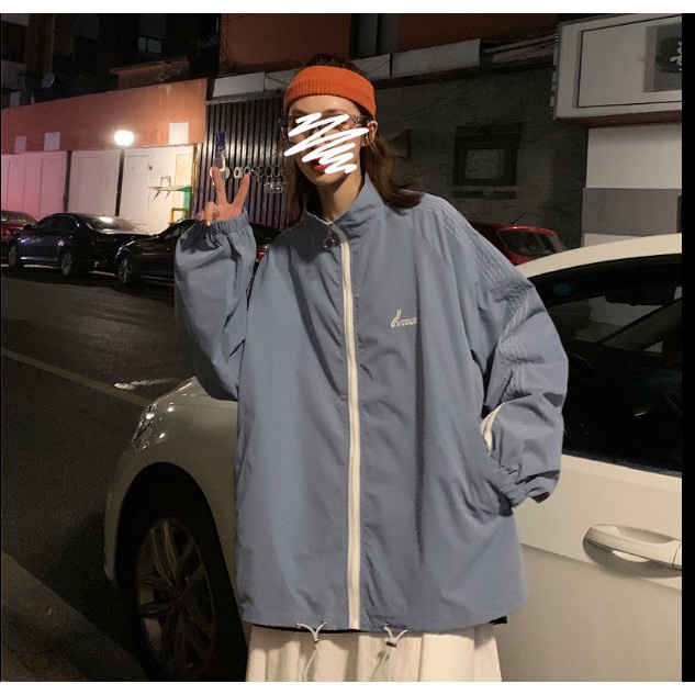 Áo Khoác Gió Nữ Form Rộng Thêu Chữ AK168