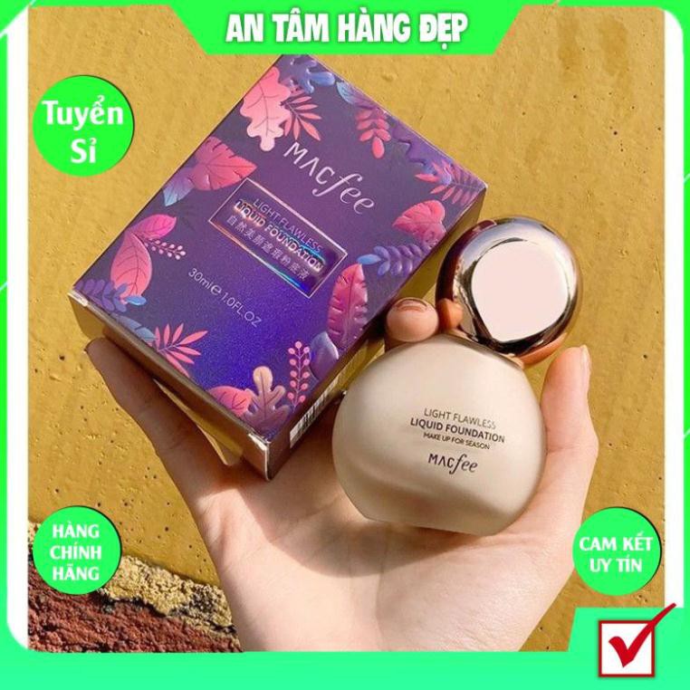 Kem nền che khuyết điểm dưỡng ẩm lâu trôi Macfee -Kingdc-Light Flawless Liquid Foundation MLF2
