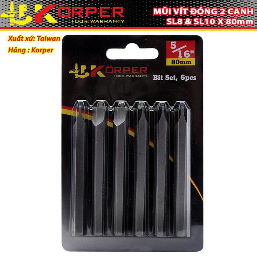 Mũi vít đóng SL10x80mm