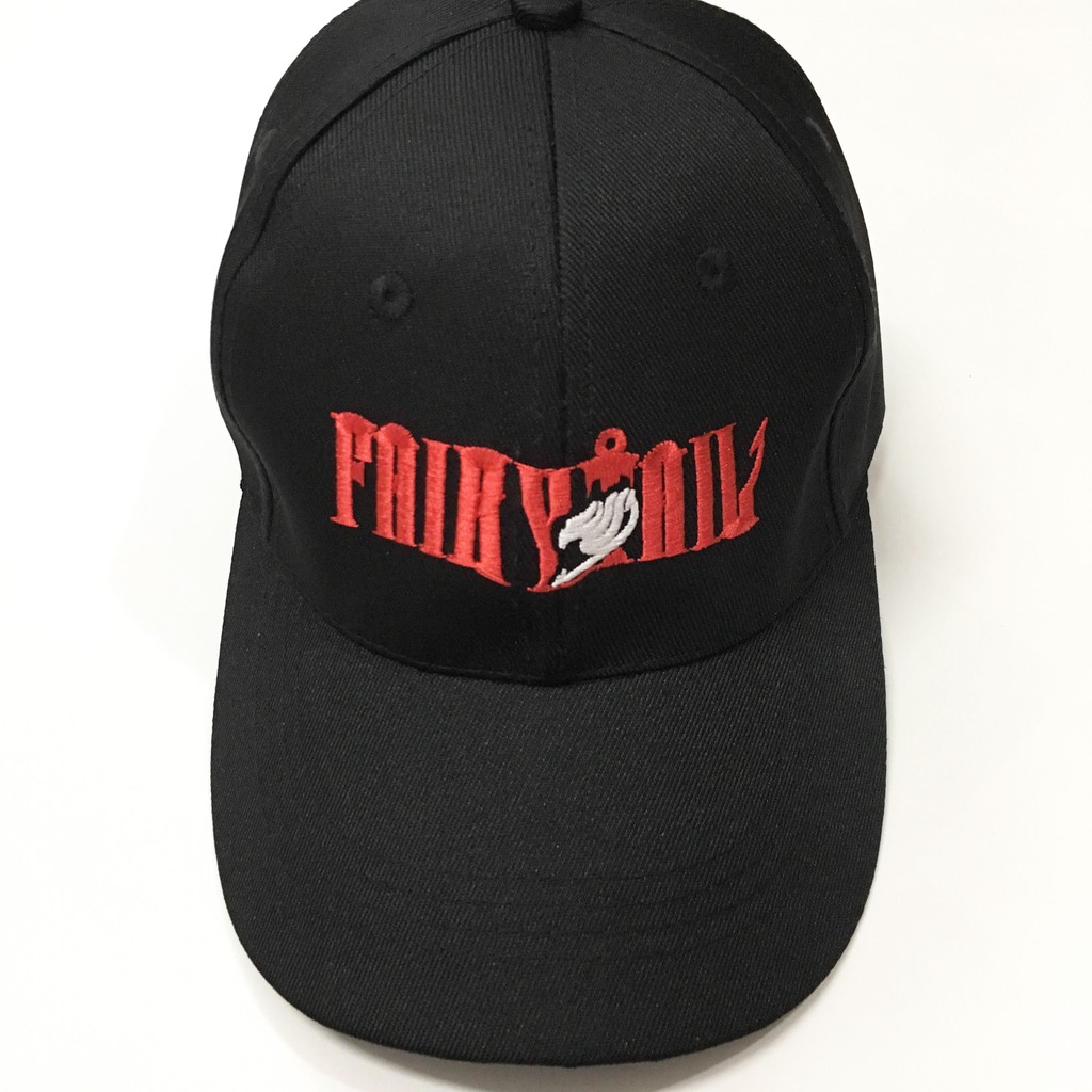 Nón kết thêu logo Fairy Tail Hội Pháp Sư màu đen MT141